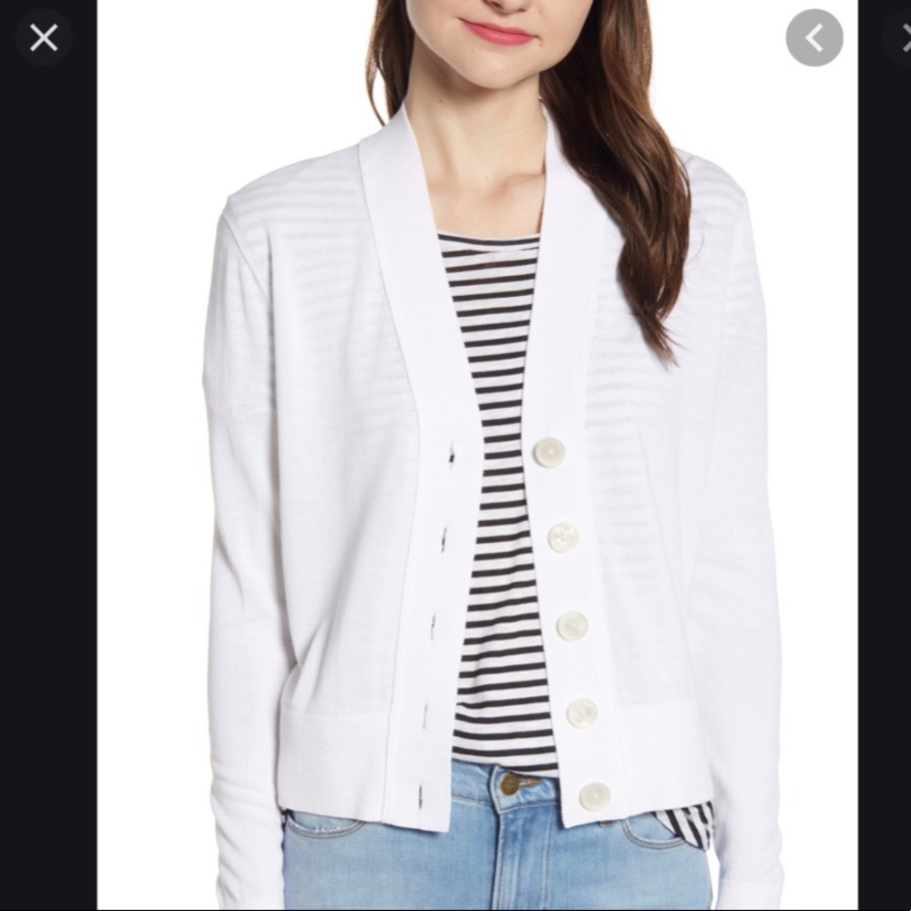 NWT J.Crew Cropped Lightweight Cardigan
